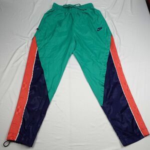 Nike Freaks Track Pants Men S Green Lightweight Jogger Loose Fit Drawstring New